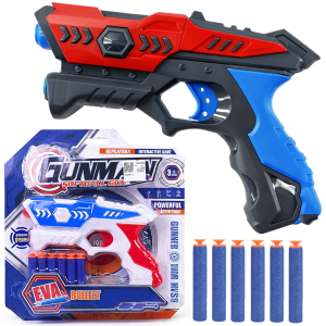 PISTOLET WYRZUTNIA NA PIANKOWE NABOJE POCISKI Z PIANKI