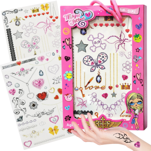 TATUAŻE DLA DZIECI DZIEWCZYNKI SERDUSZKA ŁATWA APLIKACJA I ZMYWANIE