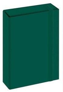 TECZKA SZEROKA Z GUMKĄ A4 TWARDA ZIELONA 0360 INTERDRUK