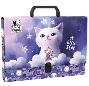 TECZKA TWARDA Z RĄCZKĄ CLEO I FRANEK KOTEK TTRCF47 DERFORM