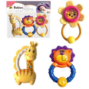 ZESTAW GRZECHOTEK KOLOROWYCH GRZECHOTKI GRYZAKI ZWIERZĄTKA