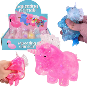 PACHNĄCY ZAPACHOWY GNIOTEK ANTYSTRESOWY KONIK JEDNOROŻEC SQUISHY Z BROKATEM