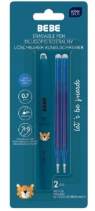 DŁUGOPIS ŚCIERALNY NIEBIESKI Z 2 WKŁADAMI FRIENDS BOY TYGRYSEK 8133 INTERDRUK