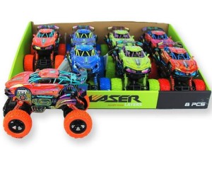 SAMOCHÓD JEEP Z DUŻYMI KOŁAMI ŚWIATŁO DŹWIĘK 4 KOLORY 1351909  DROMADER