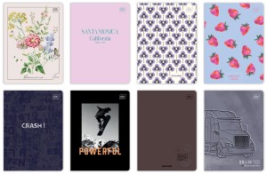 ZESZYT A5 60 KARTEK W LINIE 70G UV MIX WZORÓW 6863 INTERDRUK