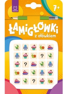 KSIĄŻECZKA ŁAMIGŁÓWKI Z OŁÓWKIEM 7+ POMARAŃCZOWA 3590 AKSJOMAT