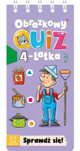 KSIĄŻECZKA OBRAZKOWY QUIZ 4-LATKA SPRAWDŹ SIĘ 4450 AKSJOMAT