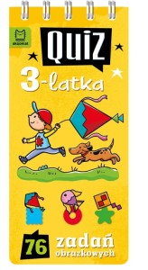 KSIĄŻECZKA QUIZ 3-LATKA 76 ZADAŃ OBRAZKOWYCH 4446 AKSJOMAT
