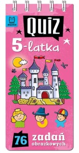 KSIĄŻECZKA QUIZ 5-LATKA 76 ZADAŃ OBRAZKOWYCH 4448 AKSJOMAT