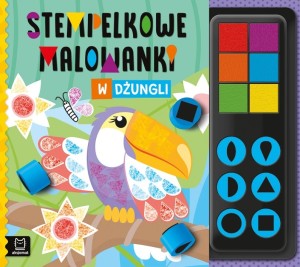 KOLOROWANKA STEMPELKOWE MALOWANKI W DŻUNGLI 4191 AKSJOMAT
