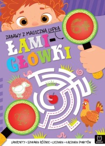 KSIĄŻECZKA ŁAMIGŁÓWKI 6+ ZABAWY Z MAGICZNĄ LUPKĄ 4388 AKSJOMAT
