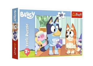 PUZZLE 30 ELEMENTÓW Z BLUEY JEST WESOŁO 18324 TREFL