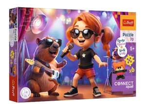 PUZZLE 70 ELEMENTÓW CONNECT SQUAD KONCERT KAPIBARY 53026 TREFL