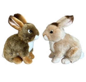 MASKOTKA PLUSZOWY ZAJĄC 2 KOLORY 23CM 31136 DUBI