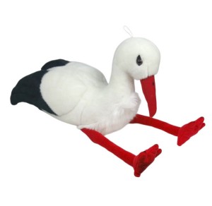 MASKOTKA PLUSZOWY BOCIAN 30CM 34625 DUBI