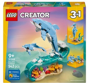 KLOCKI ZWIERZĘTA MORSKIE PIĘKNY DELFIN 31385 LEGO CREATOR