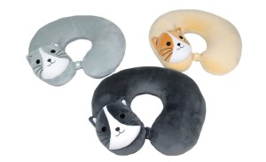 MASKOTKA PLUSZOWY ZAGŁÓWEK KOT 3 KOLORY 30CM Z2639 SUN DAY
