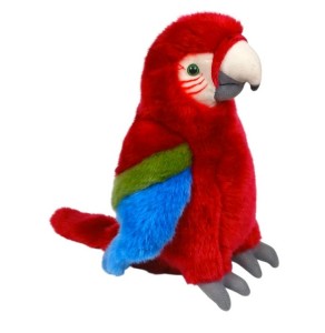 MASKOTKA PLUSZOWA PAPUGA ARA CZERWONA 28CM 34434 DUBI