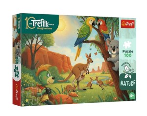 PUZZLE 100 ELEMENTÓW RODZINA TREFLIKÓW KOALA I KANGURY 16594 TREFL