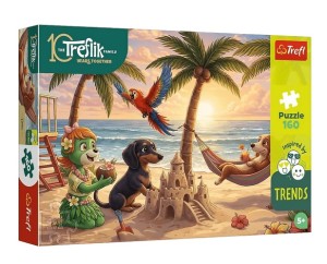 PUZZLE 160 ELEMENTÓW RODZINA TREFLIKÓW JAMNICZE SPRAWY 15447 TREFL