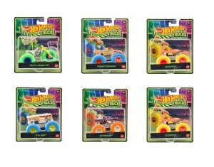 SAMOCHÓD JEEP ŚWIECĄCY W NOCY MONSTER TRUCK 1 SZT JFX08-6 HOT WHEELS 