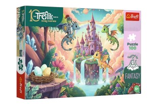 PUZZLE 100 ELEMENTÓW RODZINA TREFLIKÓW RYCERZ TREFLIK I SMOKI 16576 TREFL