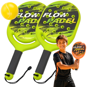 RAKIETKI PALETKI 47CM DO GRY W PADLA TENIS PLAŻOWY PADEL BADMINTON + PIŁKA