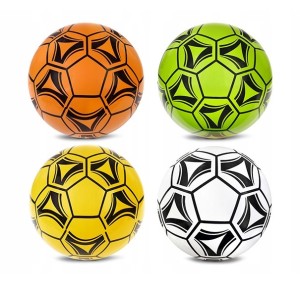 PIŁKA PVC FUTBOLOWA KOLOROWA 23CM SOCCER 4 KOLORY 134487 ARTYK
