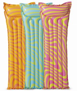 MATERAC DMUCHANY ZYGZAK 3 KOLORY DO PŁYWANIA 183x69CM 59711 INTEX