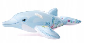 DELFIN DMUCHANY DO PŁYWANIA Z UCHWYTAMI 175X66 58535 INTEX