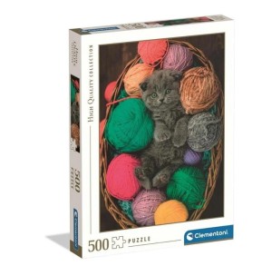 PUZZLE 500 ELEMENTÓW HQC FLUFFY KITTEN ZABAWNY KOTEK 35612 CLEMENTONI