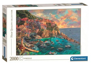 PUZZLE 2000 ELEMENTÓW HQC PAINTED MANAROLA KRAJOBRAZ WŁOCHY 32087 CLEMENTONI