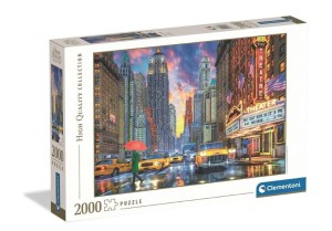 PUZZLE 2000 ELEMENTÓW HQC RAINY MANHATTAN USA NOWY JORK 32086 CLEMENTONI