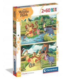 PUZZLE 2X60 ELEMENTÓW WINNIE THE POOH KUBUŚ PUCHATEK 24838 CLEMENTONI