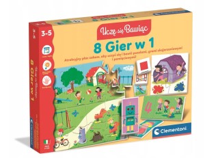 EDUKACYJNY ZESTAW 8 GIER W 1 50414 CLEMENTONI