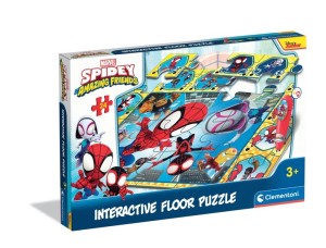 PUZZLE NA PODŁOGĘ 24 ELEMENTY Z MAGICZNYM PIÓREM SPIDEY 16686 CLEMENTONI