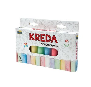 KOLOROWA GRUBA KREDA CHODNIKOWA 8 SZT 130-02344 DROMADER