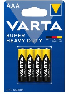 BATERIA VARTA SUPER HEAVY DUTY 4 SZT R03-AAA B4 6187 VARTA
