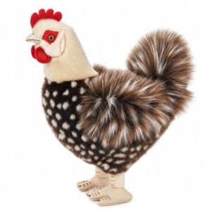 MASKOTKA PLUSZOWA KURA CIEMNOBRĄZOWA 36CM 14281 BEPPE