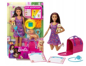LALKA BARBIE ADOPCJA PIESKÓW HKD86-4 MATTEL