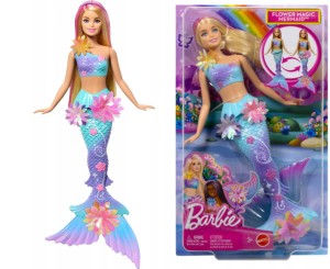  LALKA BARBIE MAGICZNA SYRENKA KWIATOWA JDM72 MATTEL