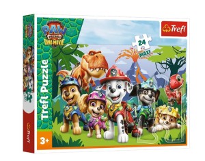 PUZZLE 24 ELEMENTY MAXI PSI PATROL PREHISTORYCZNA PRZYJAŹŃ 14382 TREFL