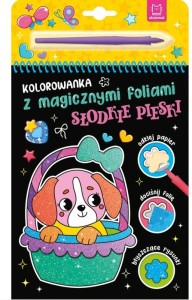 KSIĄŻECZKA KOLOROWANKA Z MAGICZNYMI FOLIAMI SŁODKIE PIESKI 2380 AKSJOMAT