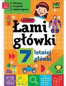 KSIĄŻECZKA ŁAMIGŁÓWKI 7-LETNIEJ GŁÓWKI ZADANIA LOGICZNE 9280 AKSJOMAT