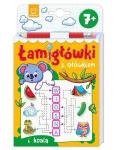 KSIĄŻECZKA ŁAMIGŁÓWKI Z OŁÓWKIEM I KOALĄ OD 7 LAT 0164 AKSJOMAT