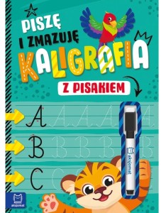 KSIĄŻECZKA PISZĘ I ZMAZUJĘ KALIGRAFIA Z PIESKIEM 1567 AKSJOMAT