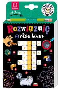 KSIĄŻECZKA ROZWIĄZUJE Z OŁÓWKIEM ŁAMIGŁÓWKI Z LEMUREM OD 7 LAT 0065 AKSJOMAT