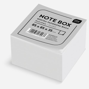 KOSTKA PAPIEROWA KLEJONA 8,5X8,5X3,5 BIAŁA 4437 INTERDRUK