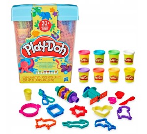 ZESTAW CIASTOLINY KREATYWNA WALIZKA ZWIERZĄTKA 8 TUB F7381 PLAY DOH 
