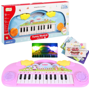 KEYBOARD DUŻY DLA DZIECI PIANINKO ORGANKI ŚWIATŁO DŹWIĘK
